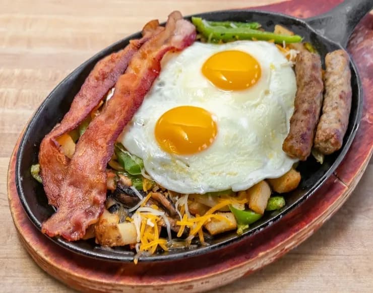 Bacon and Sausage Skillet